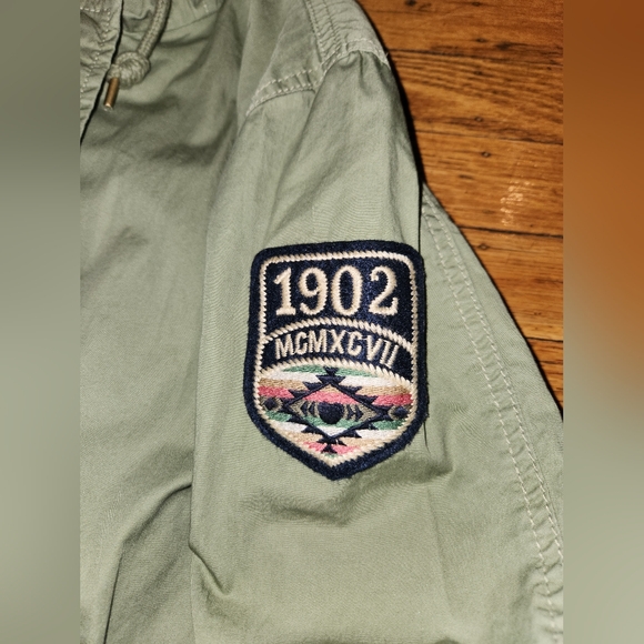 Filippa K Green Hooded Jacket with Patch - Picture 2 of 6